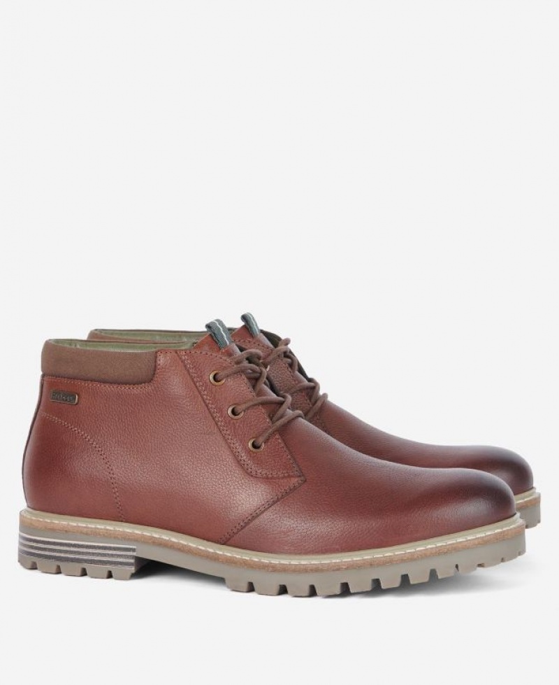 Brown Men Barbour Boulder Chukka Boots | US-8542OPKYM