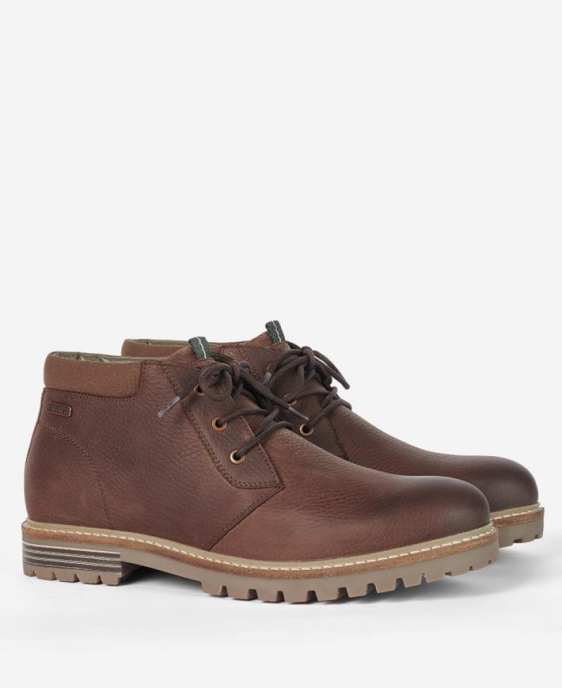 Brown Men Barbour Boulder Chukka Boots | US-6124LYMPA