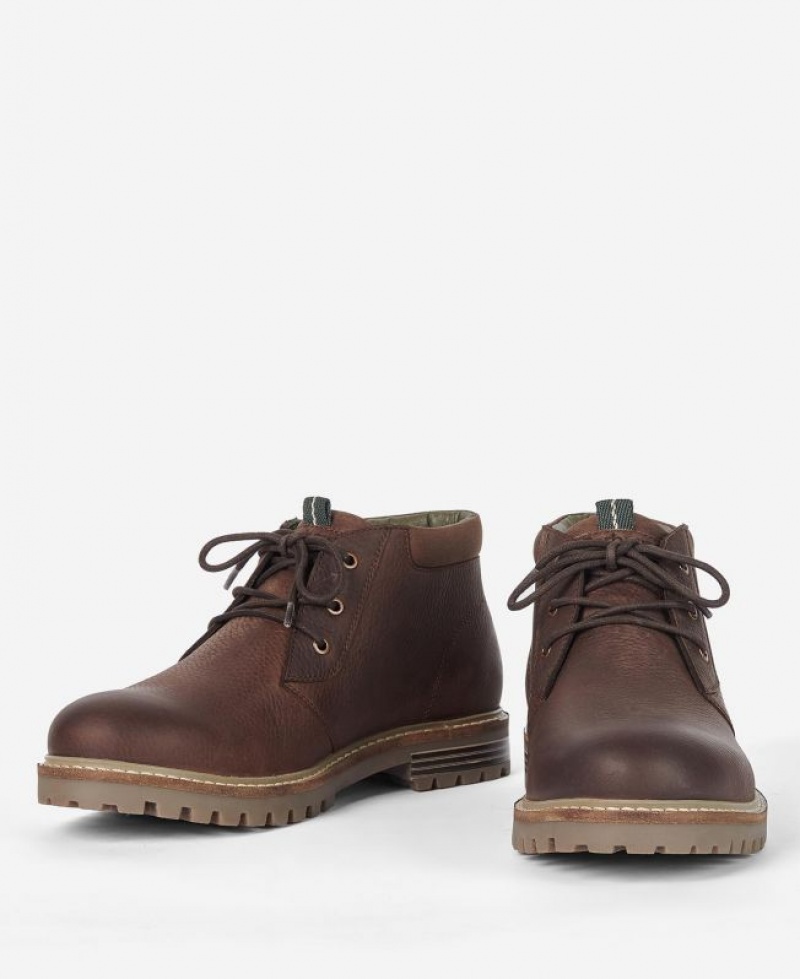 Brown Men Barbour Boulder Chukka Boots | US-6124LYMPA