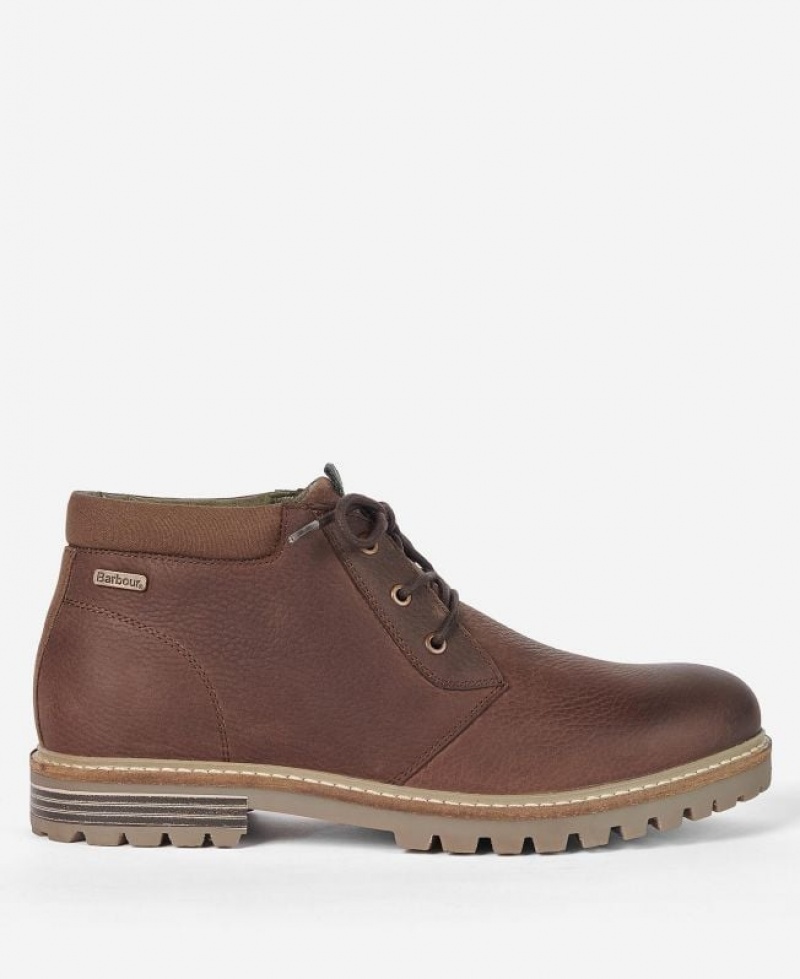 Brown Men Barbour Boulder Chukka Boots | US-6124LYMPA