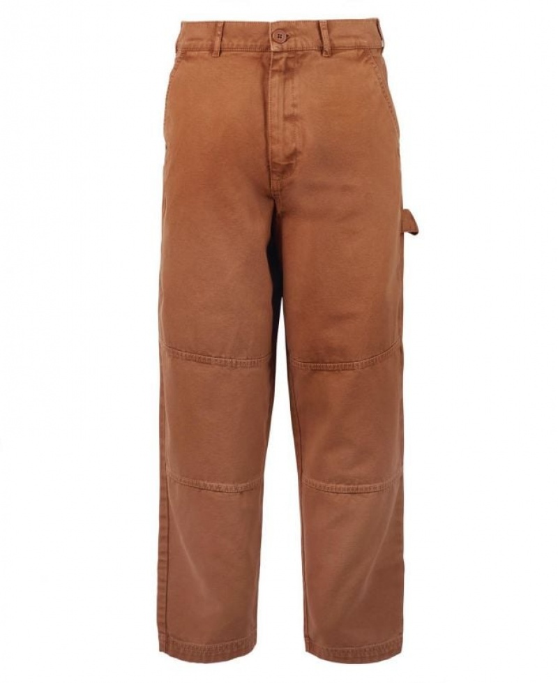 Brown Men Barbour Chesterwood Work Pants | US-2367VMOHW