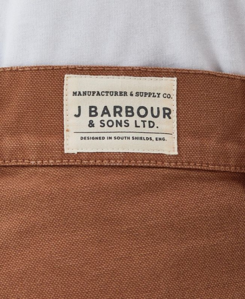 Brown Men Barbour Chesterwood Work Pants | US-2367VMOHW