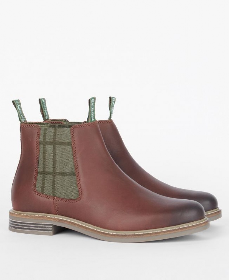 Brown Men Barbour Farsley Chelsea Boots | US-7934WHCYA