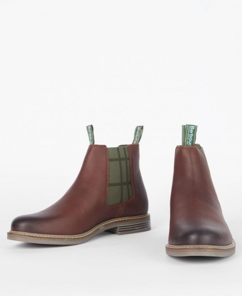 Brown Men Barbour Farsley Chelsea Boots | US-7934WHCYA