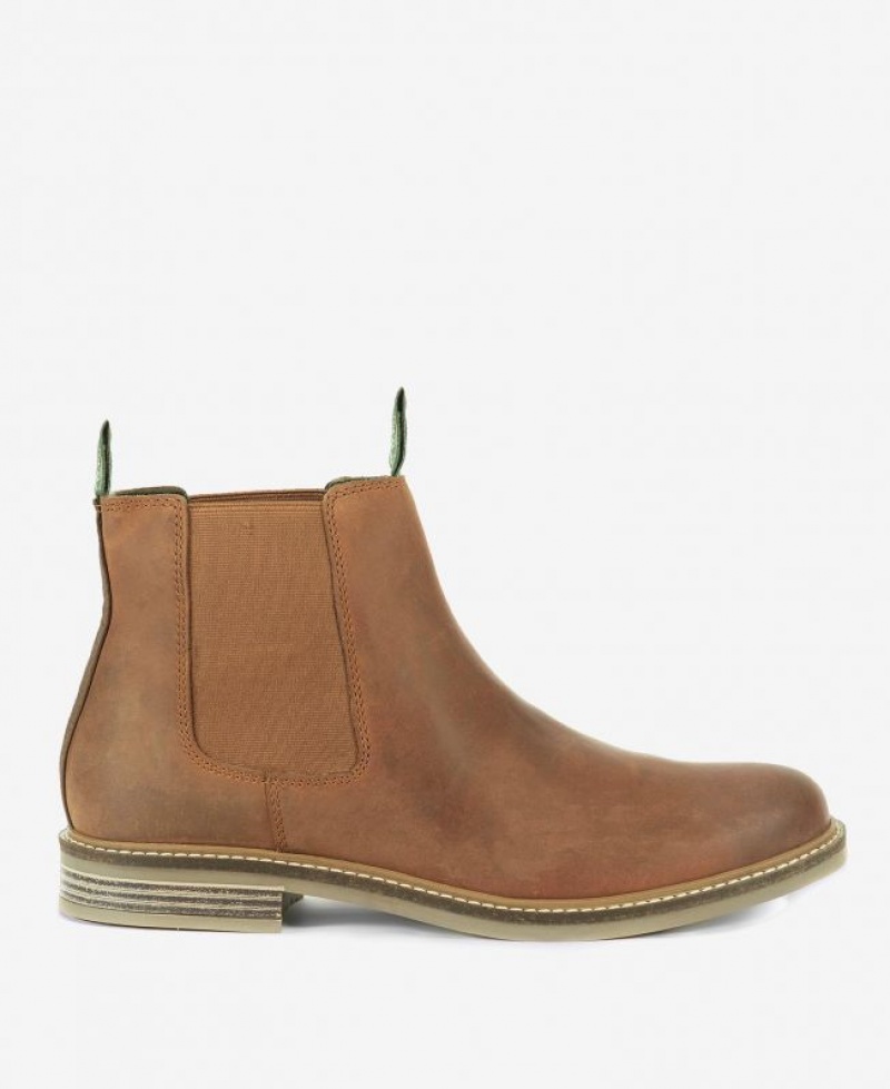 Brown Men Barbour Farsley Chelsea Boots | US-9780FTLJS