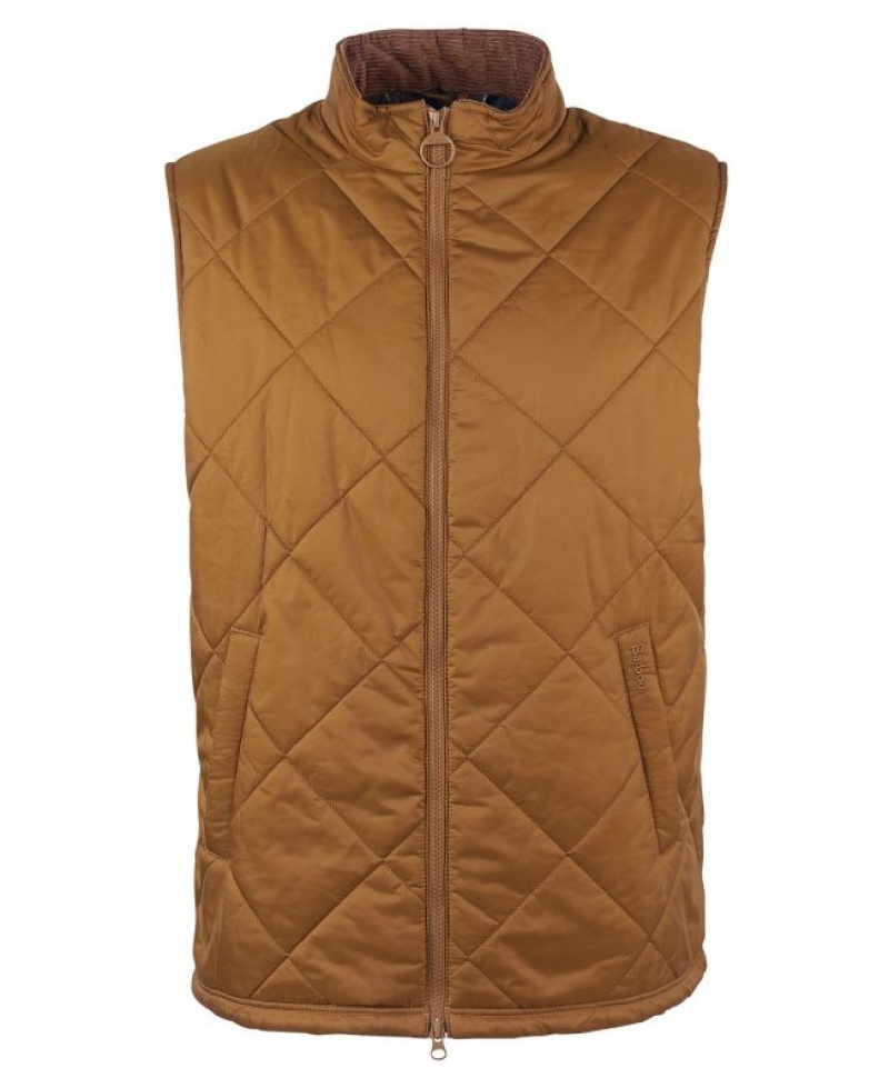 Brown Men Barbour Finn Vest | US-0235ZDJMK