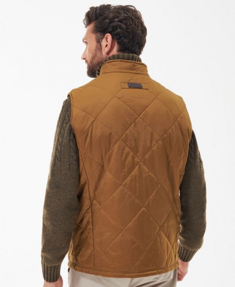 Brown Men Barbour Finn Vest | US-0235ZDJMK