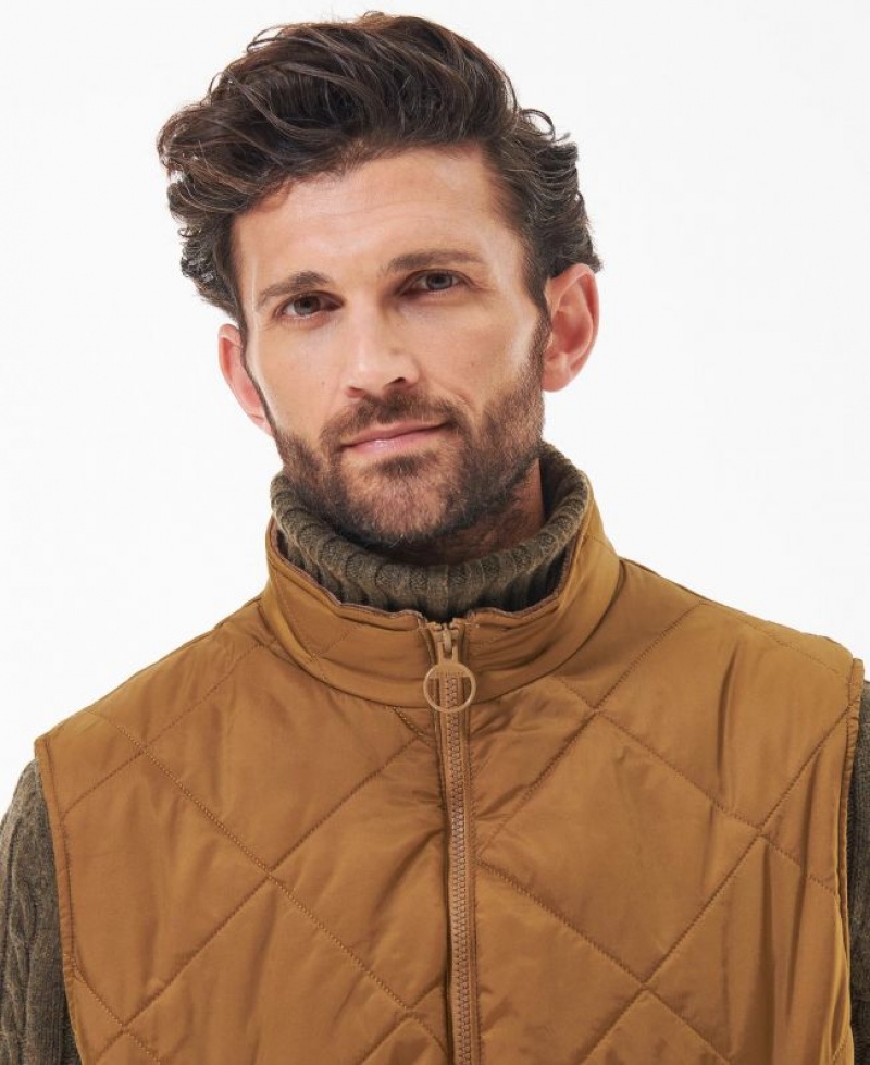 Brown Men Barbour Finn Vest | US-0235ZDJMK