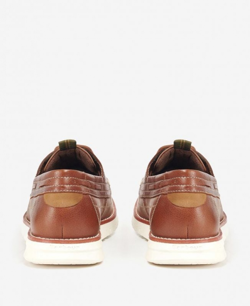 Brown Men Barbour Hardy Boat Shoes | US-5862MSQYT