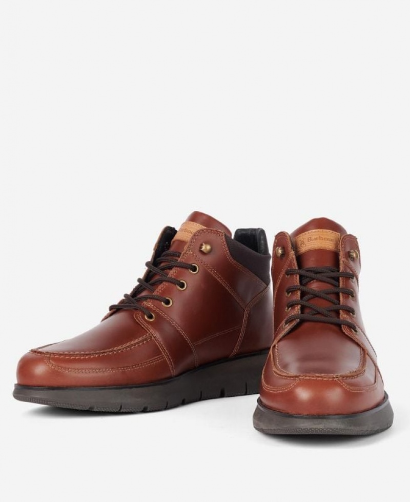 Brown Men Barbour International Adams Ankle Boots | US-0579RQVKO