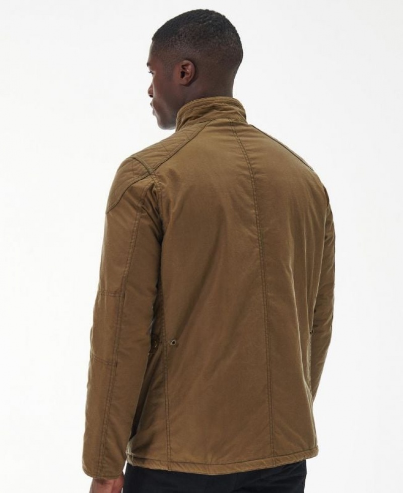 Brown Men Barbour International Winter Lockseam Waxed Jacket | US-0287YKERO