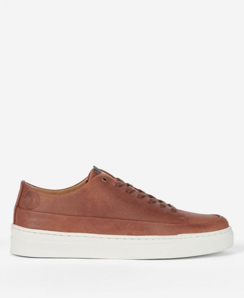 Brown Men Barbour Lago Sneakers | US-3287INSEQ