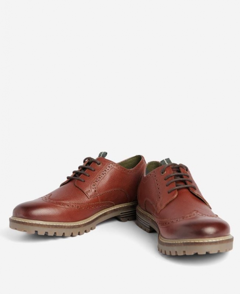 Brown Men Barbour Marble Brogues | US-4037ZJLIB