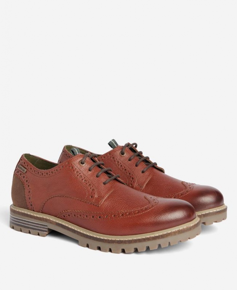 Brown Men Barbour Marble Brogues | US-4037ZJLIB