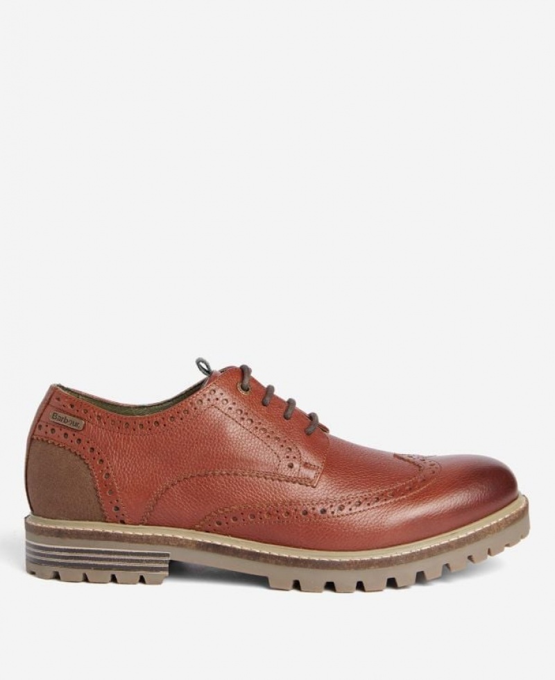 Brown Men Barbour Marble Brogues | US-4037ZJLIB