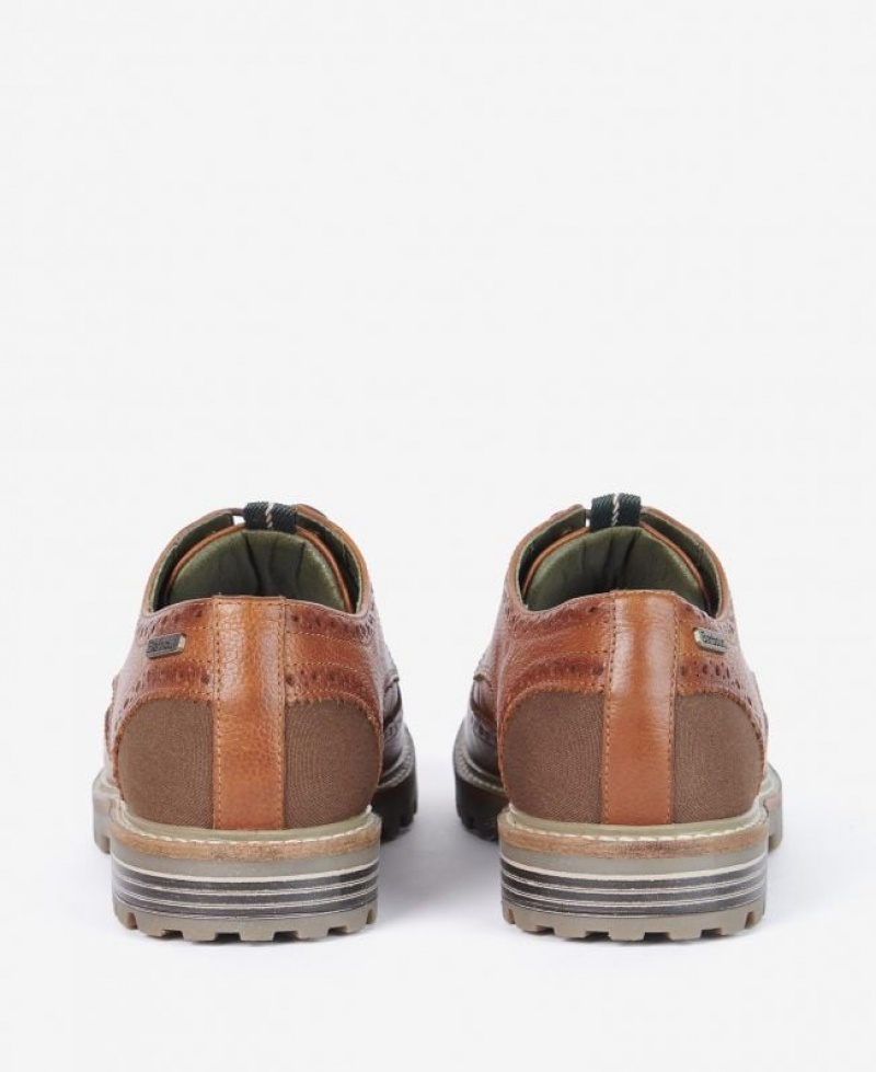 Brown Men Barbour Marble Brogues | US-8045SFLQJ