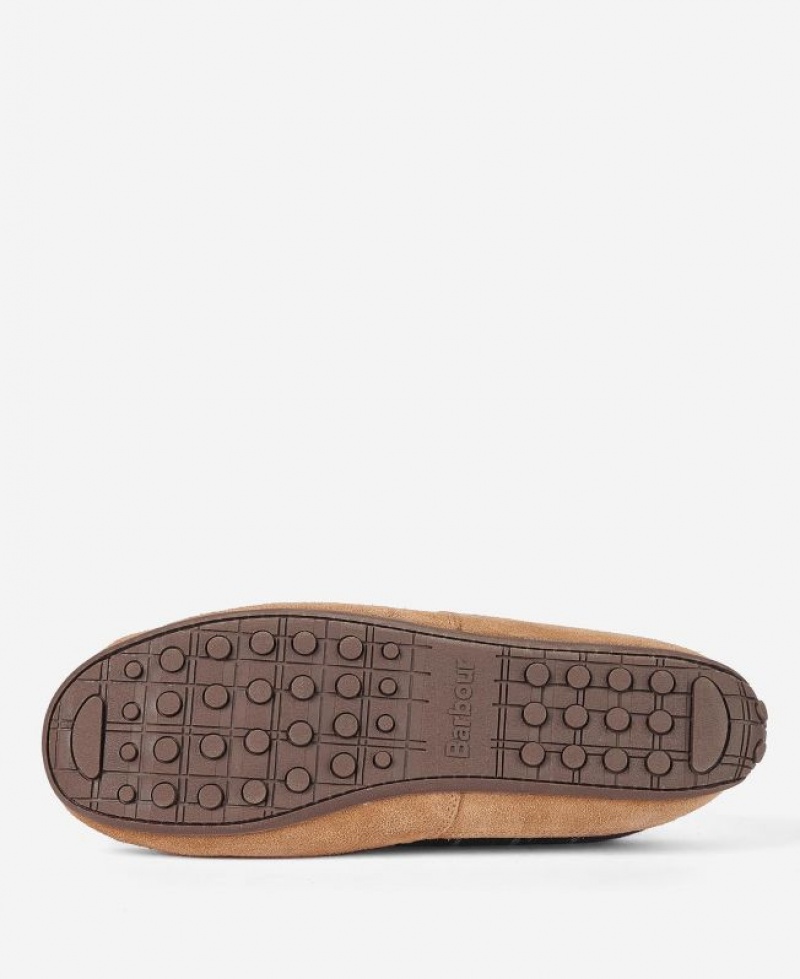 Brown Men Barbour Martin Slippers | US-7093RFAOE