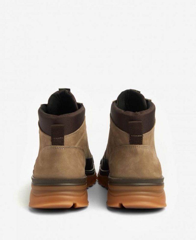 Brown Men Barbour Miller Derby Boots | US-0712GBDUJ