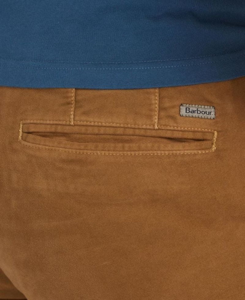 Brown Men Barbour Neuston Moleskin Pants | US-2463LEINW