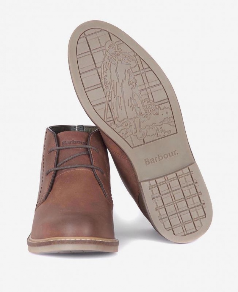 Brown Men Barbour Readhead Chukka Boots | US-6230HVNMB