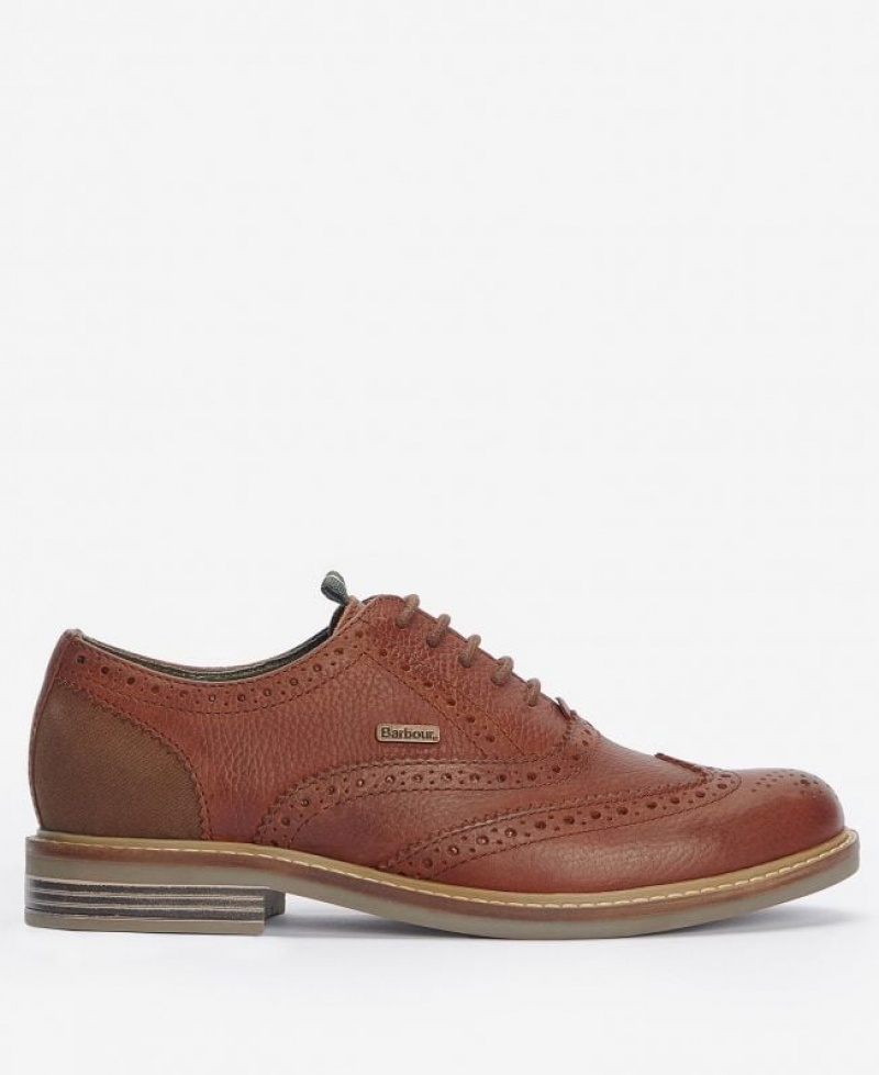 Brown Men Barbour Redcar Oxford Shoes | US-9351OVWXC