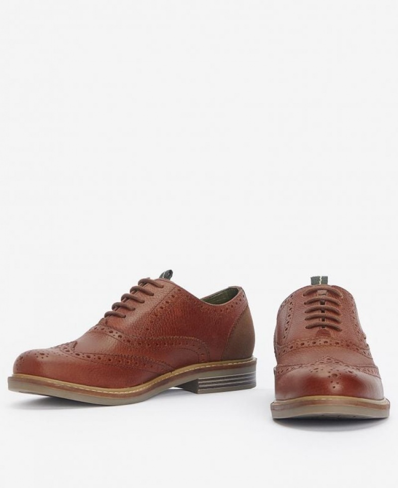 Brown Men Barbour Redcar Oxford Shoes | US-9351OVWXC