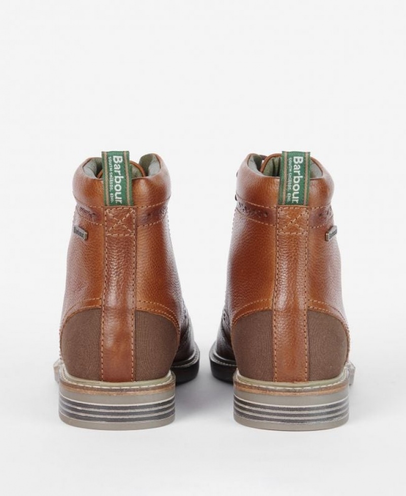 Brown Men Barbour Seaton Brogues | US-4531WYVKX