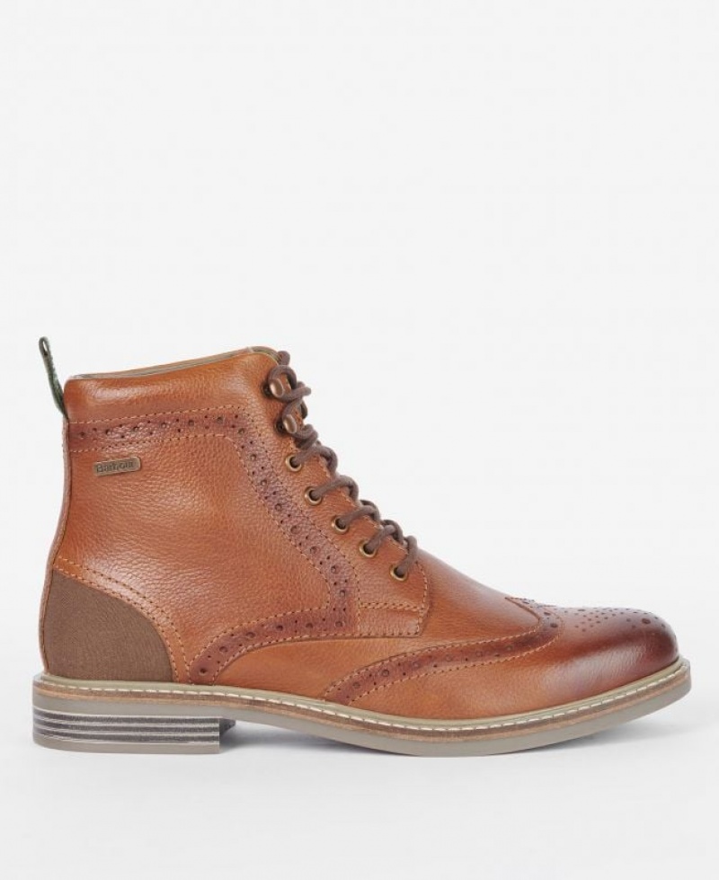 Brown Men Barbour Seaton Brogues | US-4531WYVKX