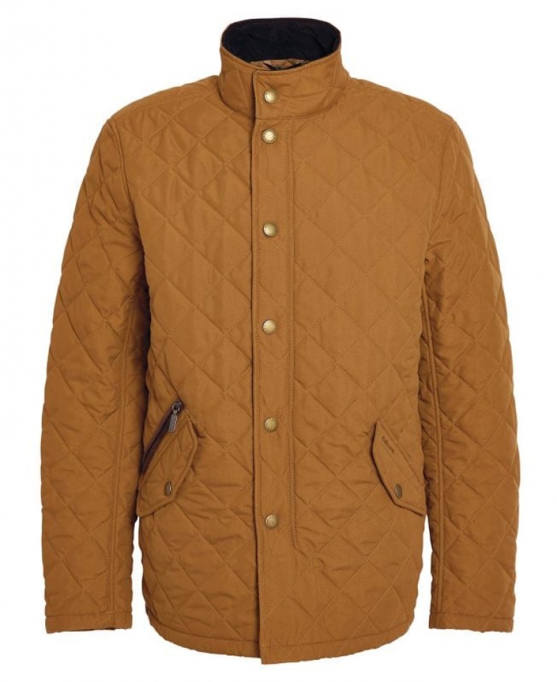 Brown Men Barbour Shoveler Quilted Jacket | US-5084KNFZA