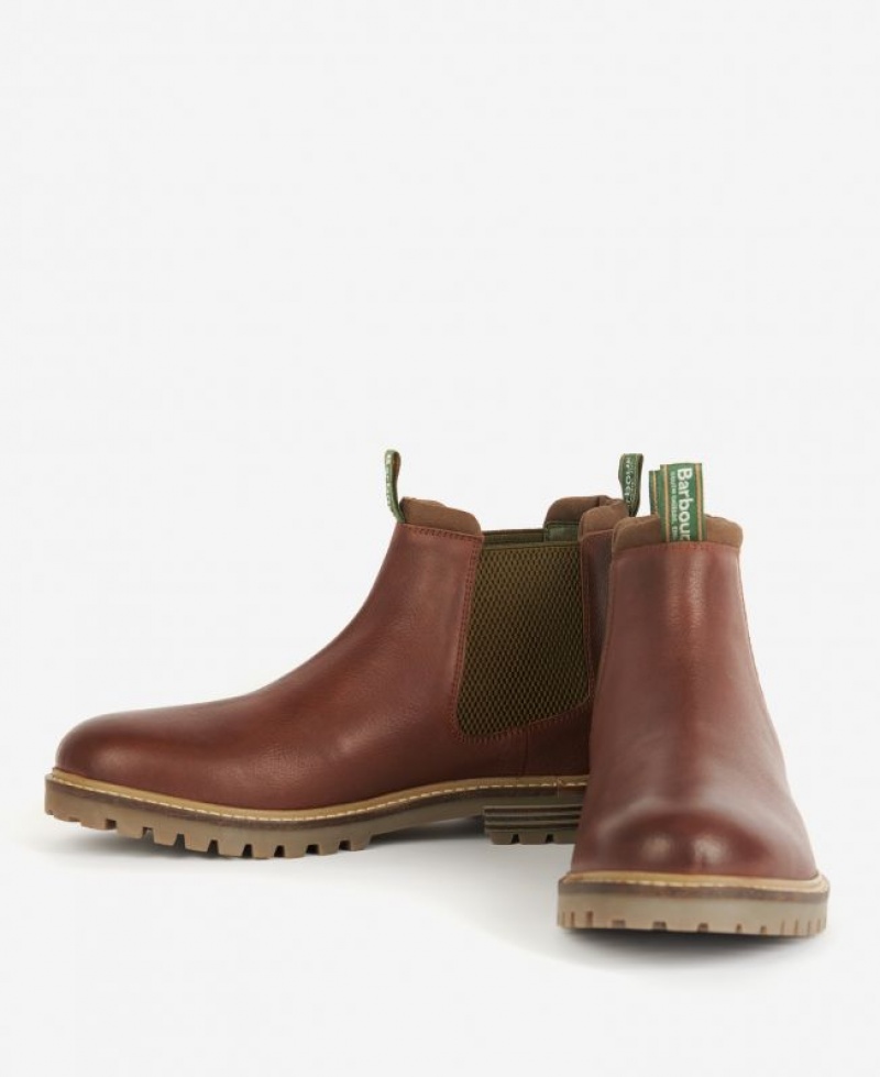 Brown Men Barbour Walker Chelsea Boots | US-1594EMDVY