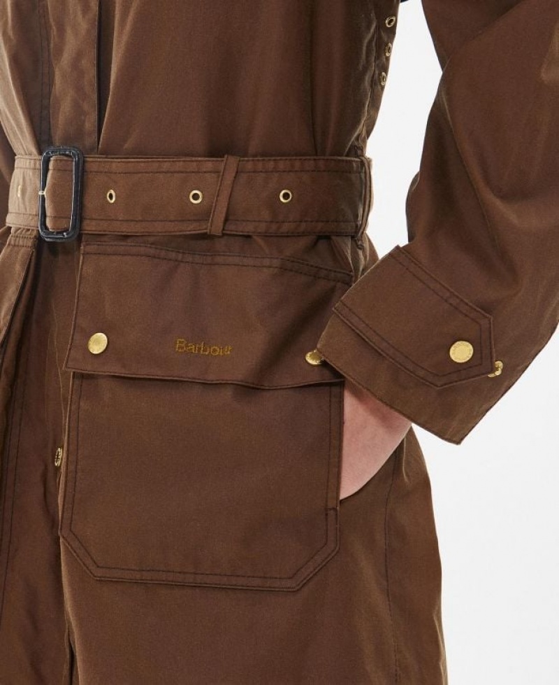 Brown Women Barbour Fellbeck Trench Coat | US-9258MBKAR