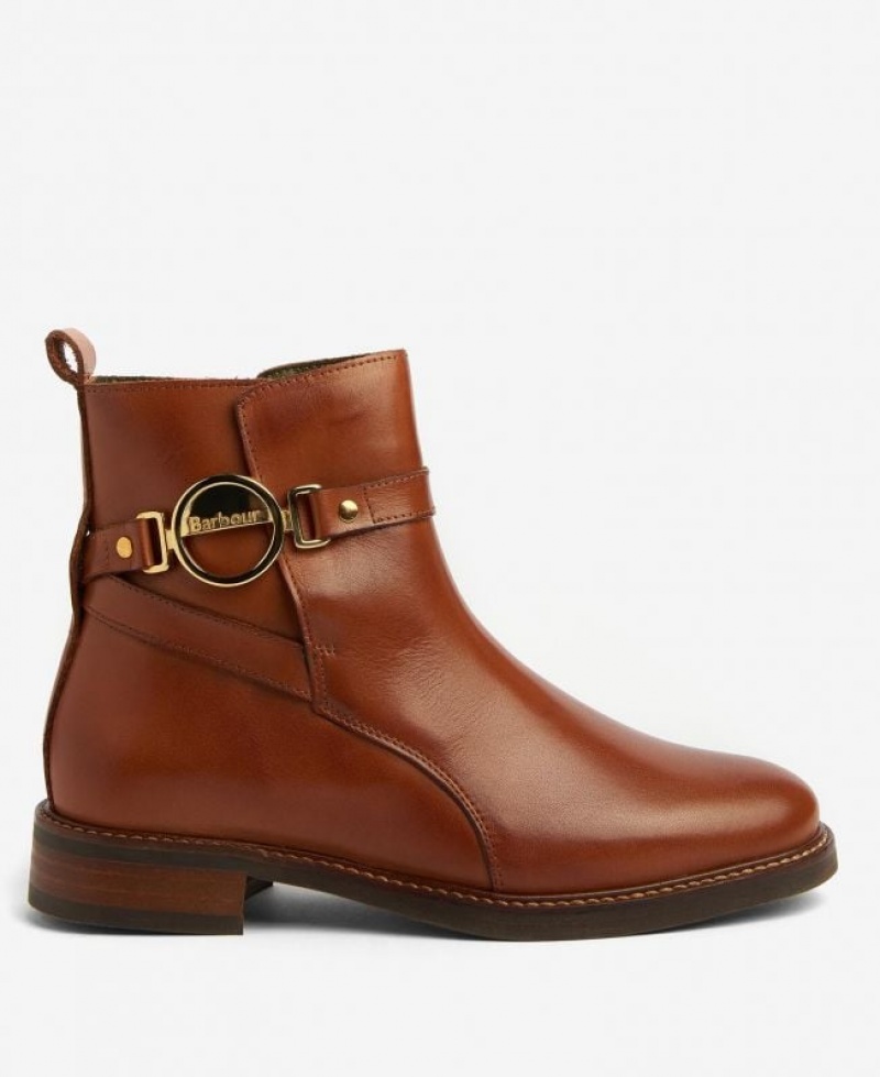 Brown Women Barbour Warwick Ankle Boots | US-1673PTQAF