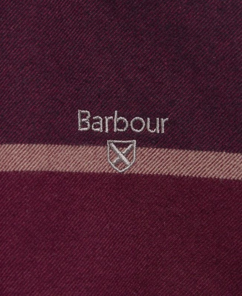 Burgundy Men Barbour Iceloch Tailored Shirts | US-2495TEAMU