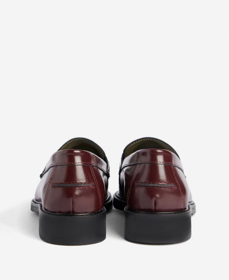 Burgundy Women Barbour Barbury Loafers | US-0163KGHIW