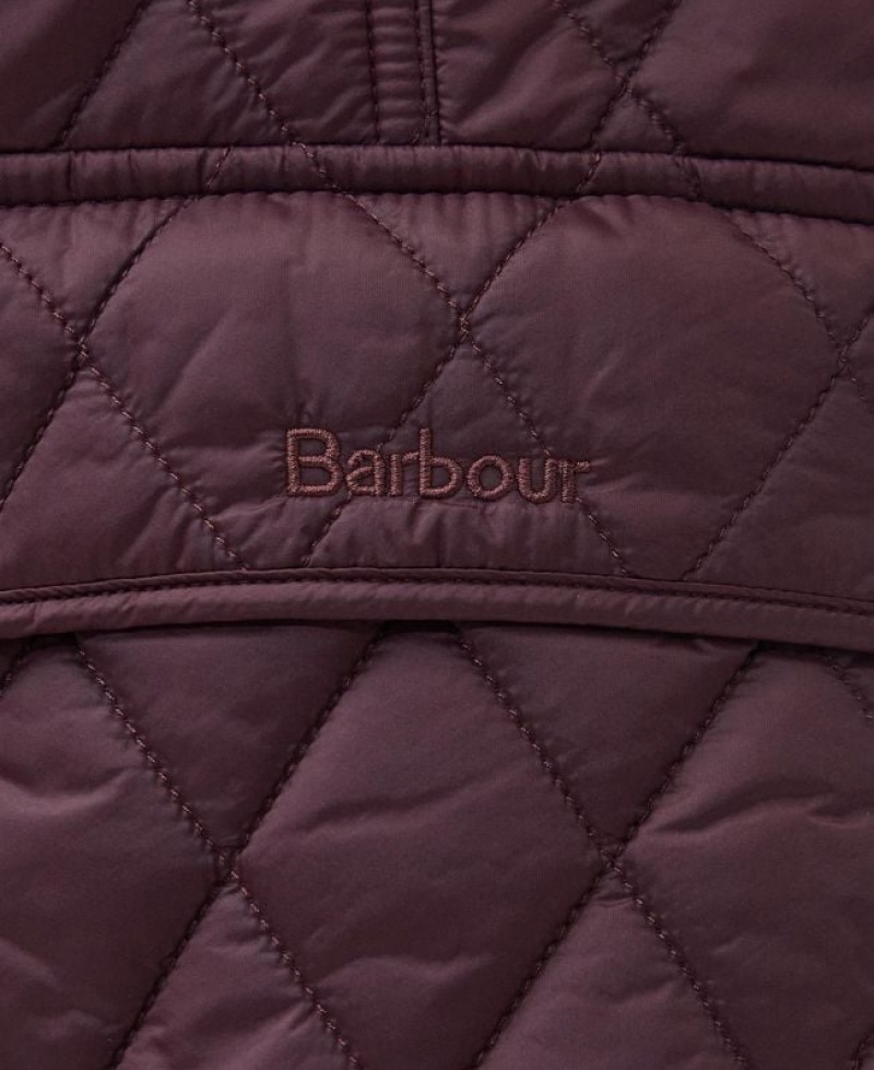 Burgundy Women Barbour Otterburn Vest | US-6534YGXTH