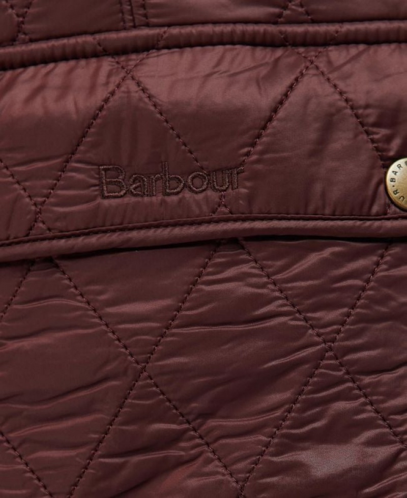 Burgundy Women Barbour Wray Vest | US-5403XOJNB