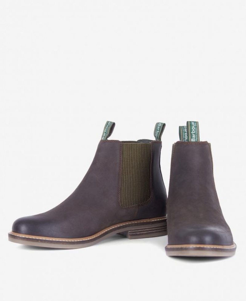 Chocolate Men Barbour Farsley Chelsea Boots | US-9823MANBK