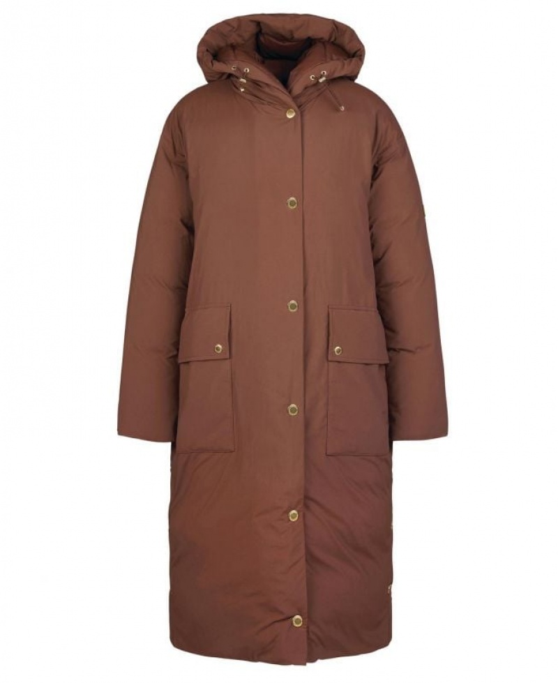 Chocolate Women Barbour International Metisse Rain Jacket | US-0132RNKOW