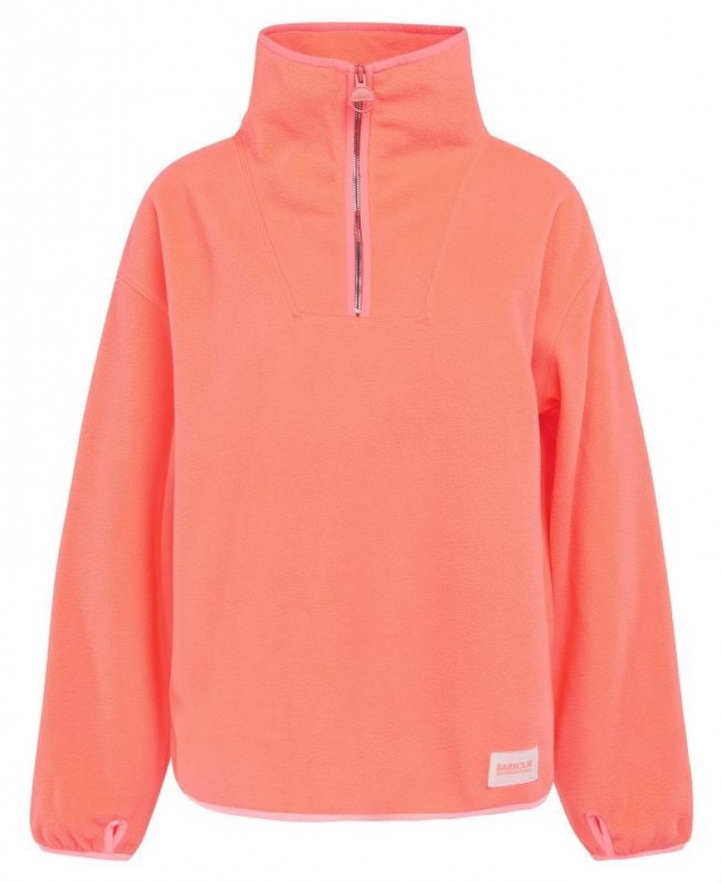 Coral Women Barbour International Simmons Fleece | US-7415CUFQT