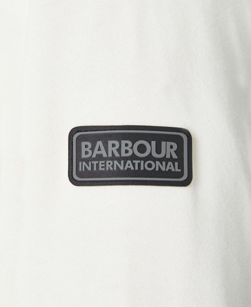 Cream Men Barbour International Banks Sweatshirt | US-5214KRCUX