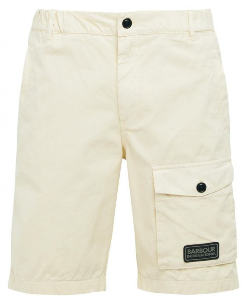 Cream Men Barbour International Cloud Shorts | US-6041PAZJS