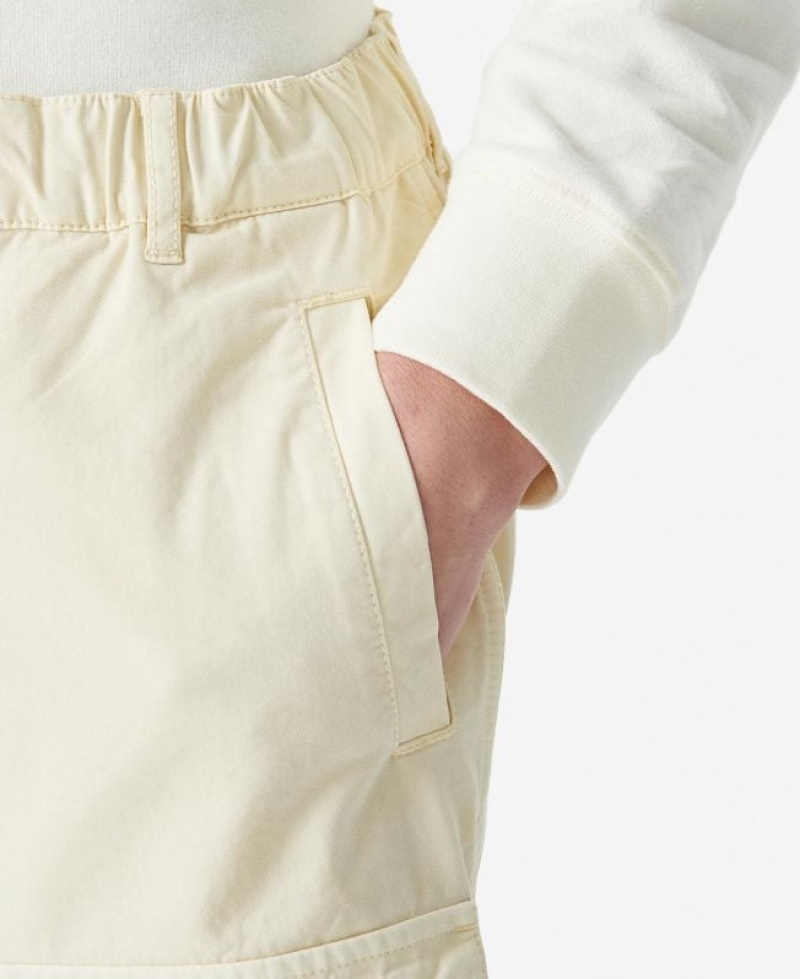 Cream Men Barbour International Cloud Shorts | US-6041PAZJS