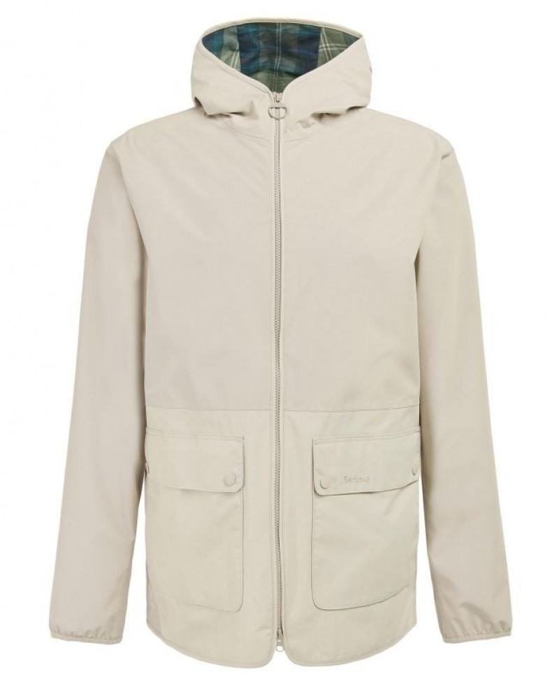 Cream Men Barbour Kennet Waterproof Jacket | US-8743GMKDF