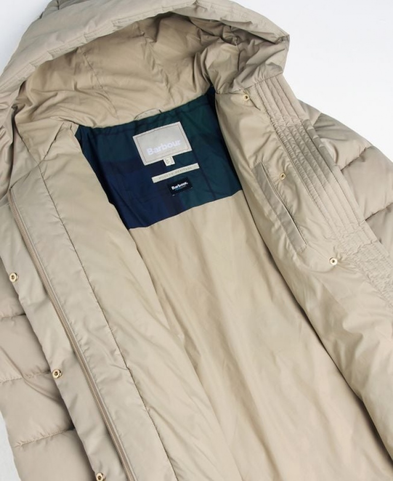 Cream Women Barbour Alexandria Quilted Jacket | US-9658CPIDB