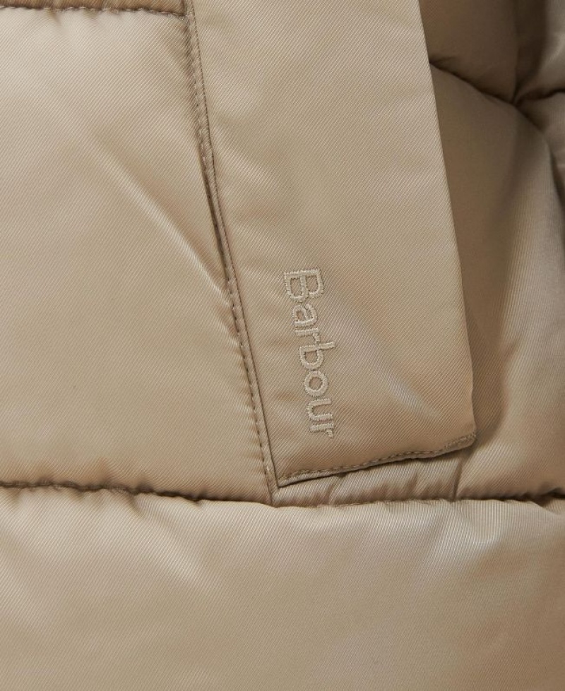 Cream Women Barbour Germaine Quilted Jacket | US-4510UMBZV