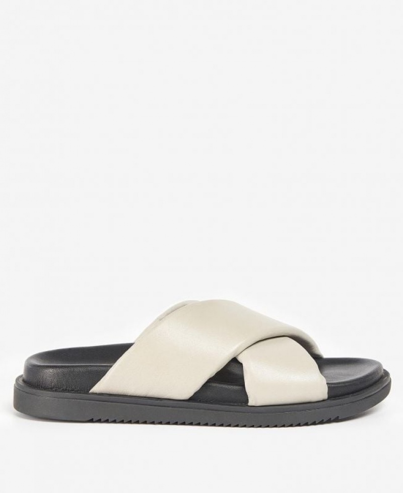 Cream Women Barbour International Lorimer Sandals | US-9612JZCDI