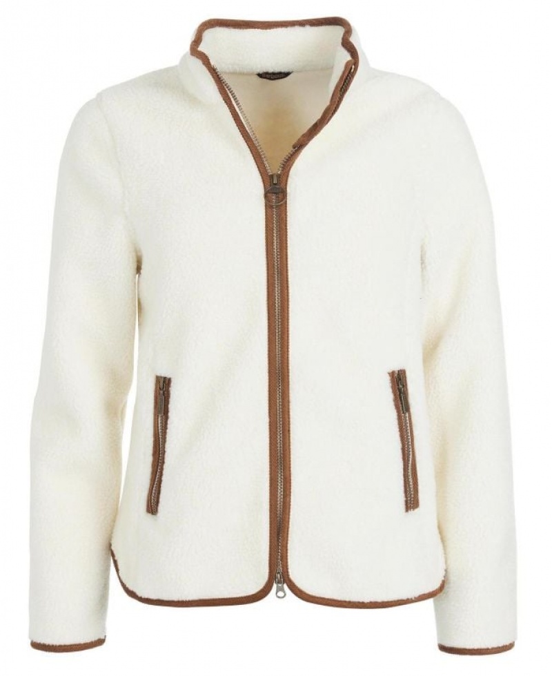 Cream Women Barbour Lavenham Fleece | US-3240KXTNR