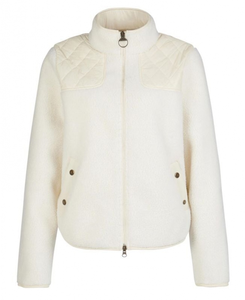 Cream Women Barbour Rockling Fleece | US-9027CUEVL