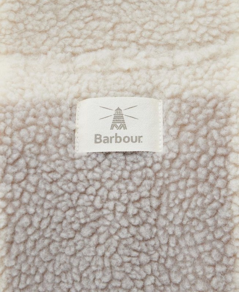 Cream / Grey Women Barbour Lichen Overlayer Fleece | US-6341VENDG