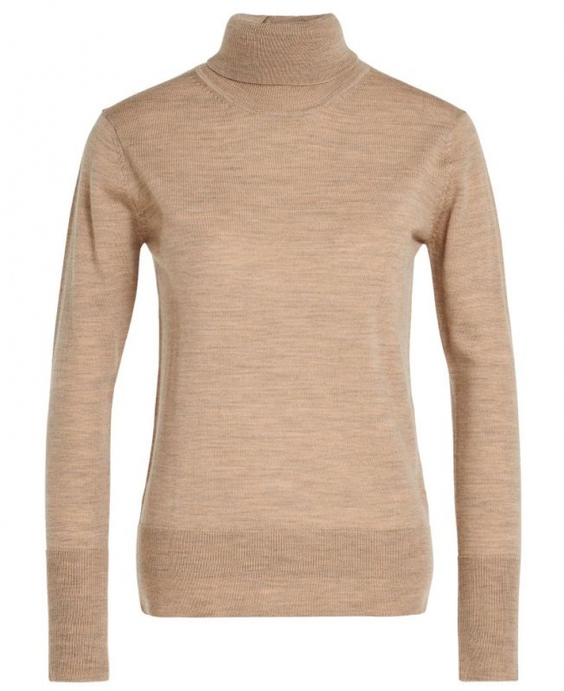 Dark Beige Women Barbour Norwood Knitted Sweater | US-3504KTADG